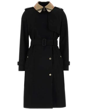 Burberry Belted Trench Coat - Black
