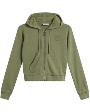 Juicy Couture Sudadera De Vellón Con Capucha Y Aplique Del Logo - Verde