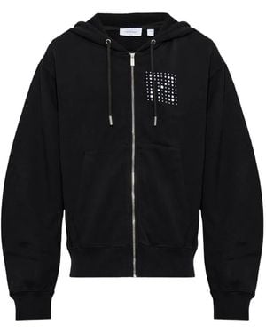 Off-White c/o Virgil Abloh Hoodie Zippé À Logo Imprimé - Black