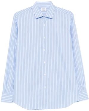 Mazzarelli Striped Shirt - Blue