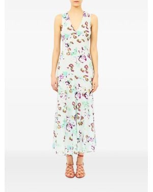 Ulla Johnson Elowen Floral-Print Midi Dress - White