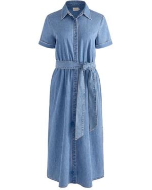 Alice + Olivia Chassidy シャツドレス - ブルー