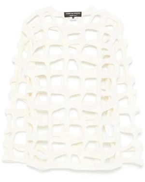 Comme des Garçons カットアウト セーター - ホワイト