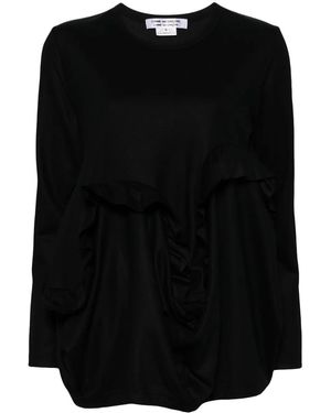 Comme des Garçons Ruffle T-Shirt - Black