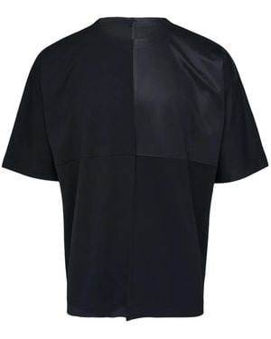 Issey Miyake Panelled Crew-Neck T-Shirt - Blue