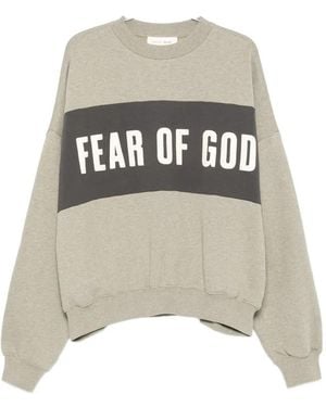 Fear Of God Essentials Logo-Print Jumper - White