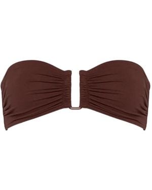 Eres Show Bandeau Bikini Top - Brown