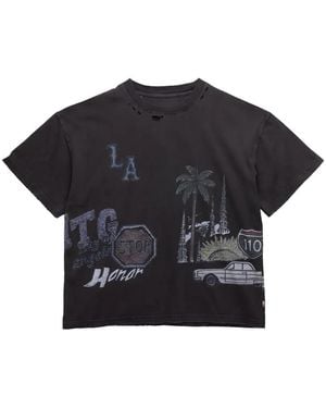 Honor The Gift All Over Los Angeles T-Shirt - Black
