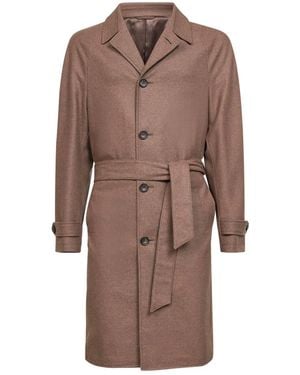 D4.0 Belted Coat - Brown