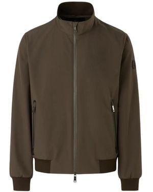 Conte Of Florence Zip-Up Bomber Jacket - Brown