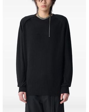 Ann Demeulemeester Pull À Logo - Noir