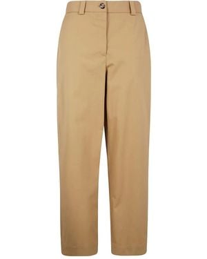 パンツ Khaite Gari' White Cotton Pants Gari Pant in Chalk – KHAITE