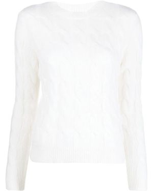 Max Mara Kasjmier Trui - Wit
