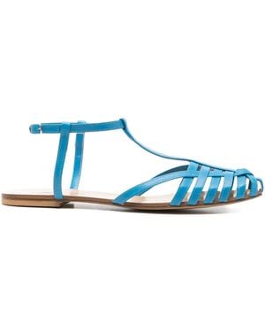 Anna F. Sandali Con Cinturino A T - Blu