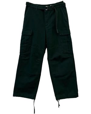 Sacai X Carhartt Wip Cargo Broek Met Ceintuur - Groen
