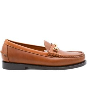 Sebago Horsebit Leather Loafers - Brown