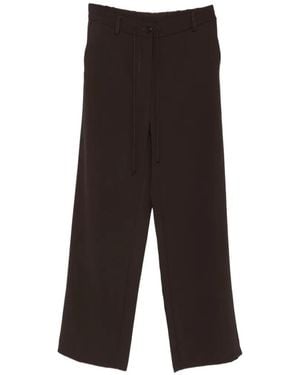 Imperial Drawstring Wide-Leg Pants - White