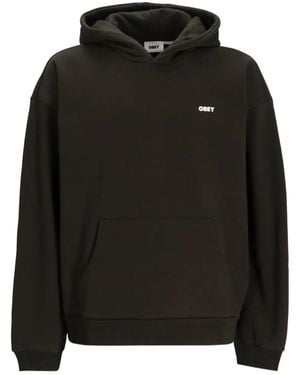 Obey Print Hoodie - Black