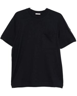 Moncler T-Shirt Mit Aufgesetzter Tasche - Schwarz
