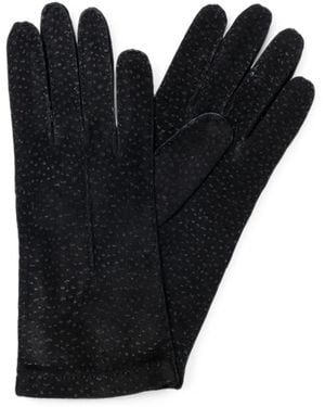 La Portegna Carpincho Leather Gloves - Black