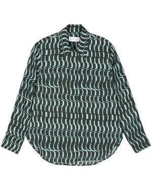 Christian Wijnants Abstract-Print Shirt - Green