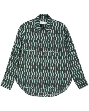 Christian Wijnants Camisa con estampado abstracto - Verde