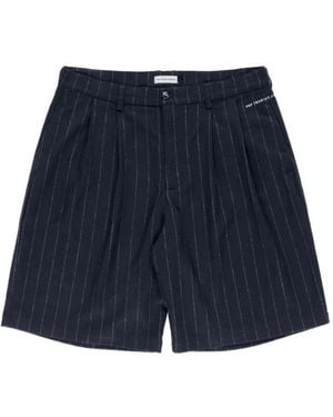 Pop Trading Co. Anzug-Shorts Mit Nadelstreifen - Blau