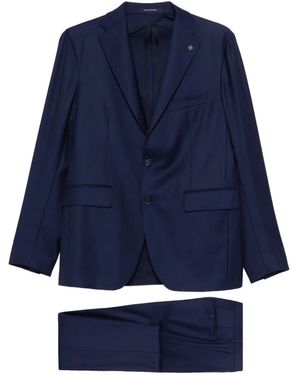 Tagliatore Flap-pocket Suit - Blue