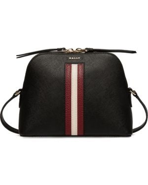 Bally Geprägte Tasche mit Streifen - Schwarz