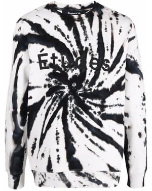 Etudes Studio Tie-Dye Organic-Cotton Sweatshirt - Black