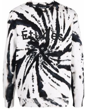 Etudes Studio Tie-Dye Organic-Cotton Sweatshirt - Black