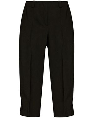 KENZO Pantalones Capri Con Aplique Del Logo - Negro