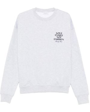 FAMILY FIRST Lettering Sweatshirt - White