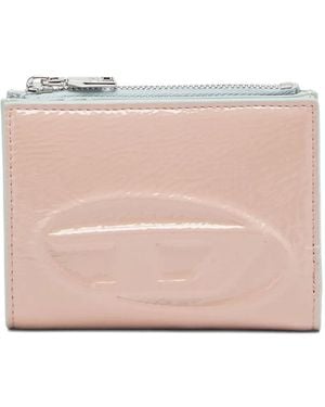 DIESEL Embossed-Logo Zip-Fastening Wallet - Pink