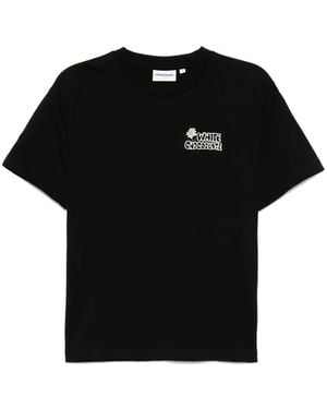 Chocoolate Logo-Embroidered T-Shirt - Black