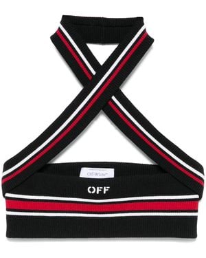 Off-White c/o Virgil Abloh Crossover-Straps Top - Black