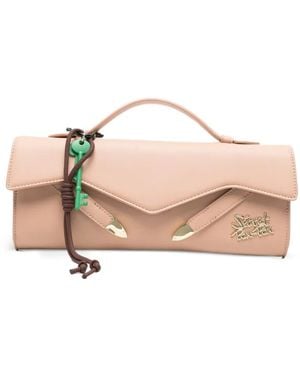 Secret Pon-pon Pon Pon Clutch Bag - Pink