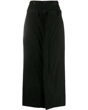 Y's Yohji Yamamoto High-Waist Skirt - Black