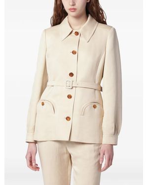 Blazé Milano Single-Breasted Blazer - Natural