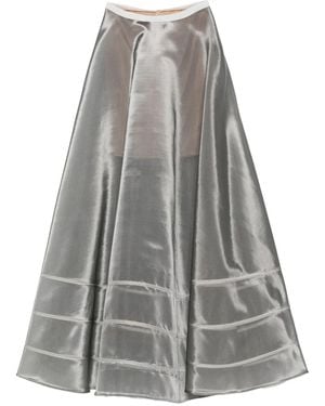 Gemy Maalouf Rock mit Metallic-Effekt - Grau