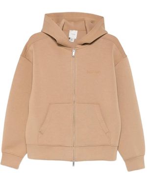 Calvin Klein Spacer Zip-Up Hoodie - Natural