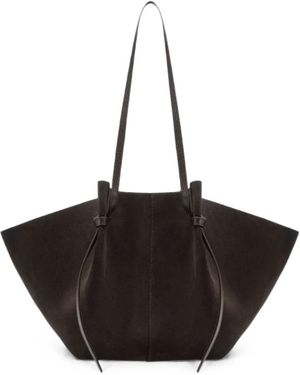 Yuzefi Mochi Pleated Shoulder Bag - Black