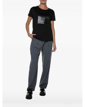 ARMANI EXCHANGE Logo-Print T-Shirt - Black
