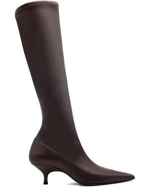 Gia Borghini 50Mm Hera Pointed-Toe Boots - Brown