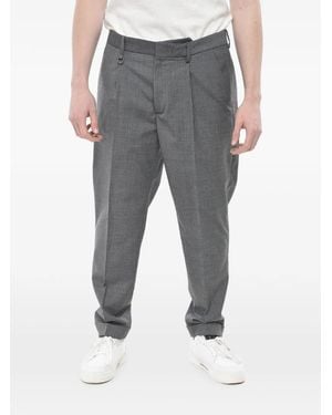 Paolo Pecora Duomo Pleated Trousers - Grey