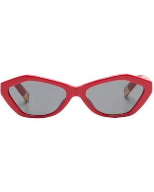 Jacquemus Cat-Eye Frame Sunglasses - Red