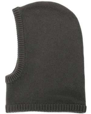 Lisa Yang Ribbed-Knit Balaclava - Green