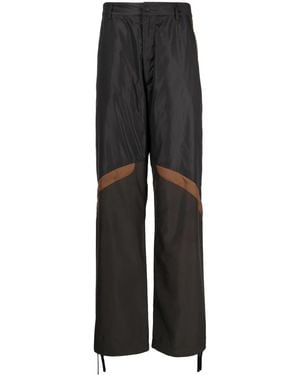 Moncler Panelled Straight-Leg Cargo Trousers - Black