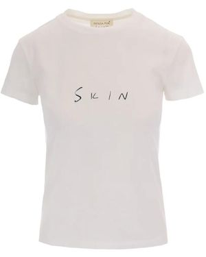 Patrizia Pepe Slogan-Print T-Shirt - White