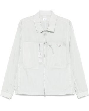 C.P. Company Veste Bomber À Fermeture Zippée - Blanc
